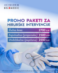 Promo paketi za operacije žučne kese i kile